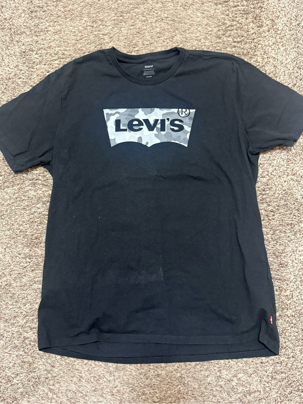 Levi's Black Logo Graphic Men's T-Shirt size XL